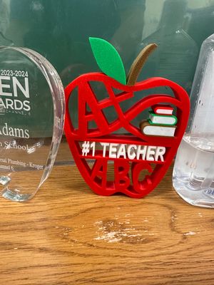 3D printed Apple Teacher Gift