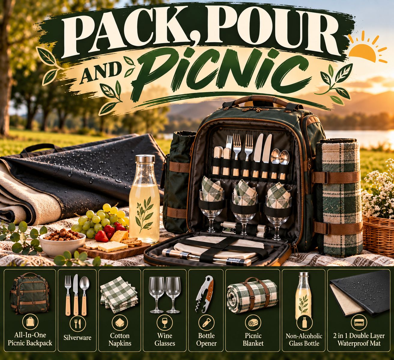 PACK, POUR &amp; PICNIC
