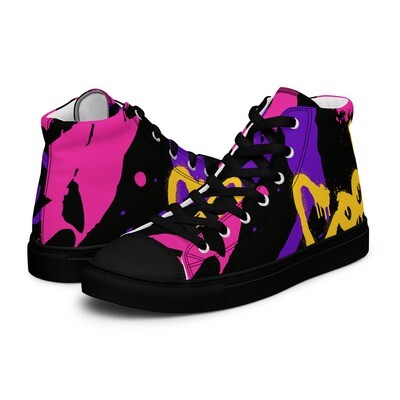 Women’s high top canvas shoes