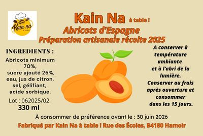 Préparation aux abricots d&#39;Espagne