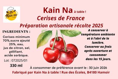 ​Préparation aux cerises de France