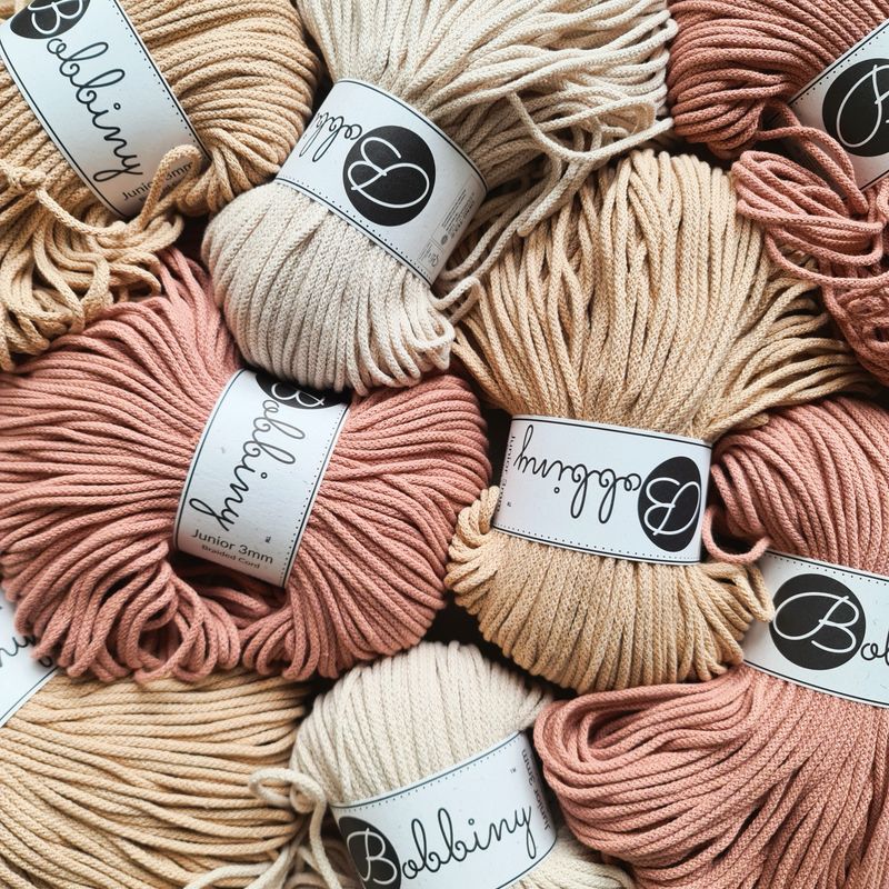 Bobbiny Braided Cord Junior 3mm / 100m