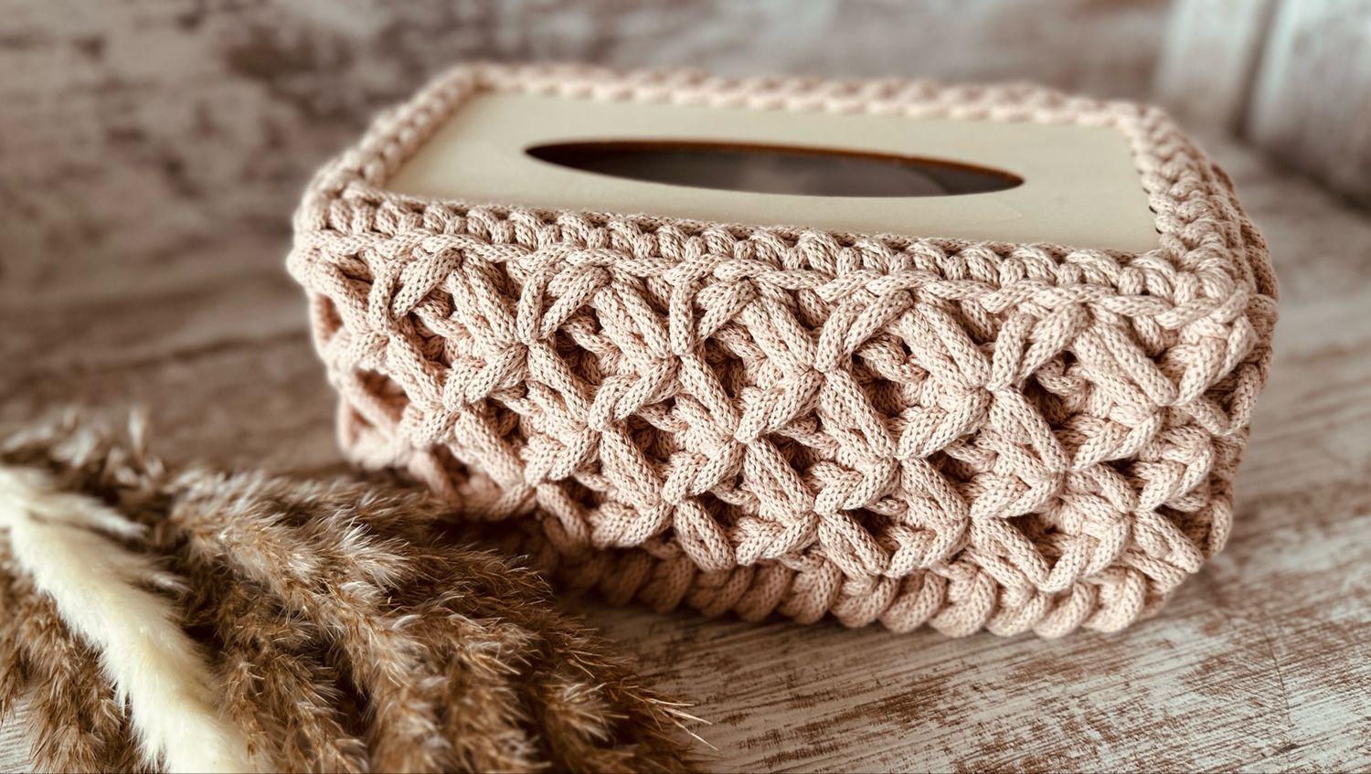 Holzrohling Taschentücherbox / Feuchttücherbox