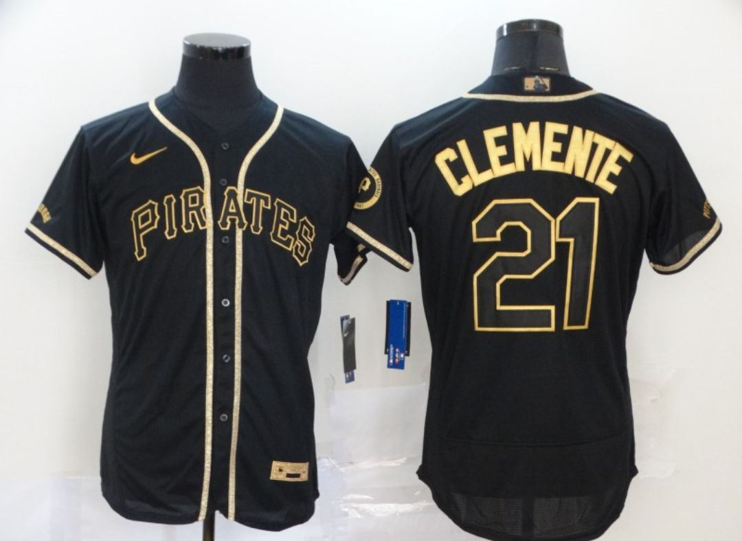 Pittsburgh Pirates Roberto Clemente HOF Jersey Sz: 5XL