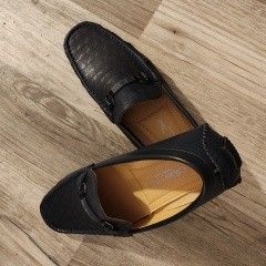 Marco Vitale leather dress loafers Navy blue Sz: 12