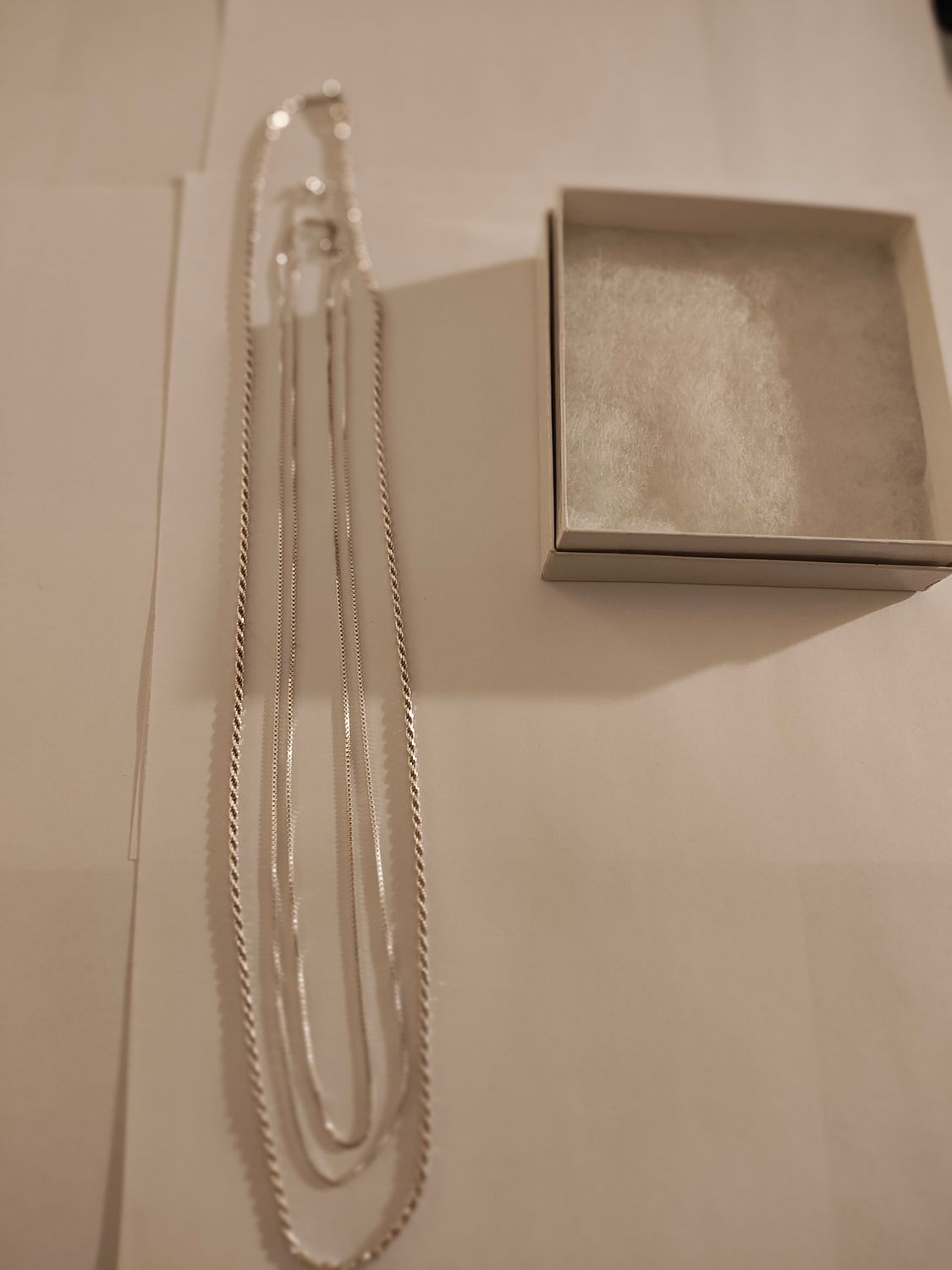 3 Piece Sterling Silver chain set