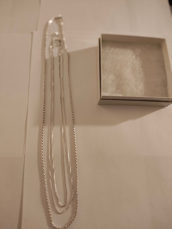 3 Piece Sterling Silver chain set