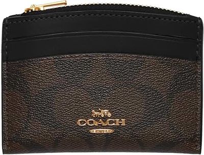 Coach Signature Shaped  Card Case wallet