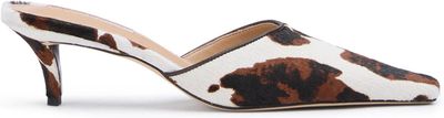 KOKOMOMO Women&#39;s Kitten Heels Mules Closed Square toe