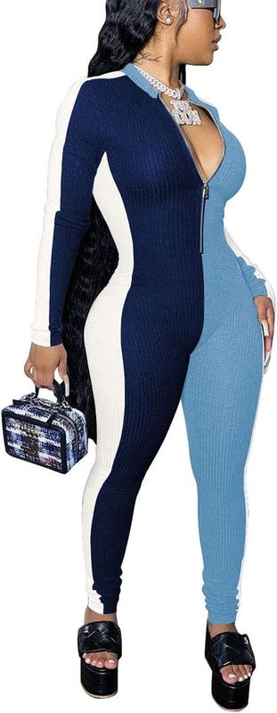 Mrskoala Women&#39;s Sexy V Neck Comfy Party Jumpsuit