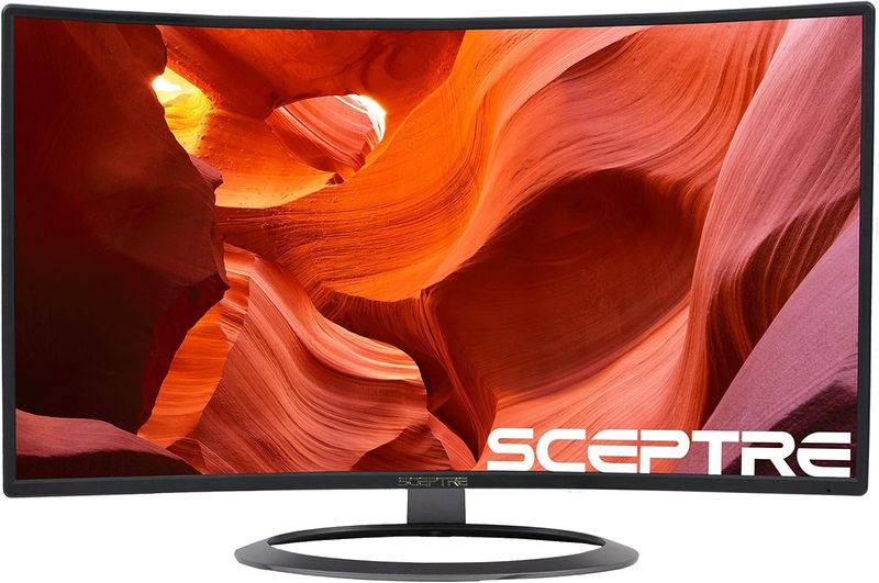 Sceptre New C328W-1920R 32&quot; Curved LED Gaming Monitor 75Hz 1080P HDMI Display Port Ultra Thin Metal Black