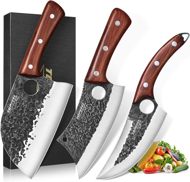 3PCS Butcher Knife Set