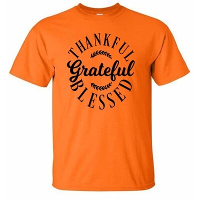 Thankful-Grateful-Blessed Tees