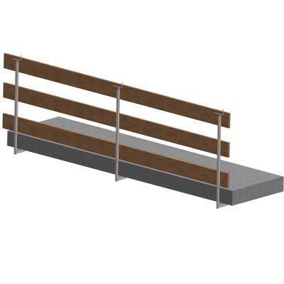 PARAPETTO A MORSA CON BASCULA, H100, AP.80CM (MH11)