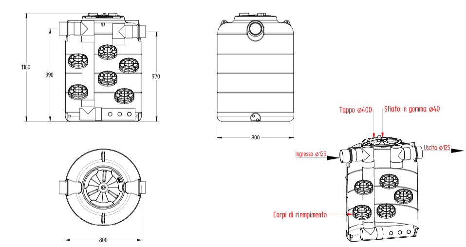FILTROPERCOLATORE ANAEROBICO