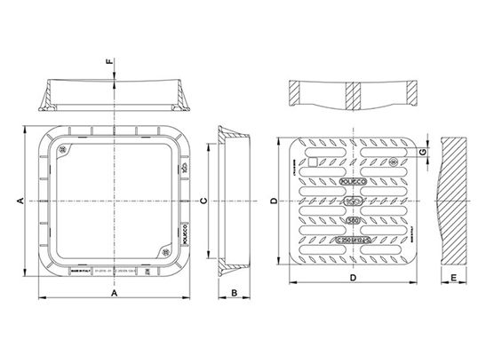 CHIUSINO KIO C250 GRIGLIA CONCAVA