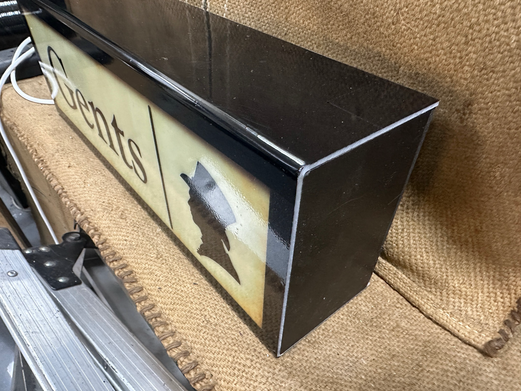 Toilet Signs Illuminated