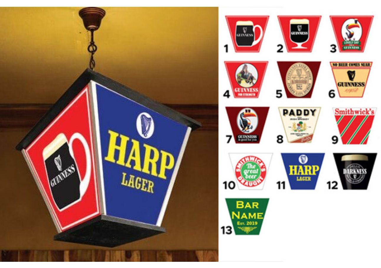 Guinness Lantern (4-sided)