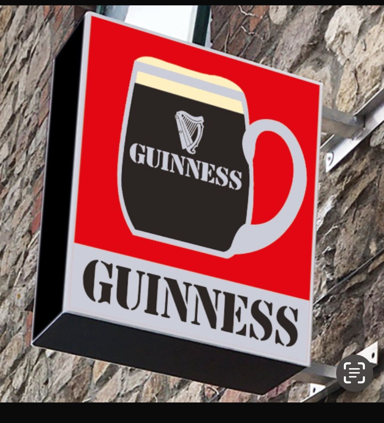 Guinness Exterior Waterford Tankard Full Handle