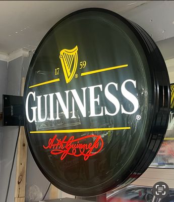 Circular Exterior Guinness Sign