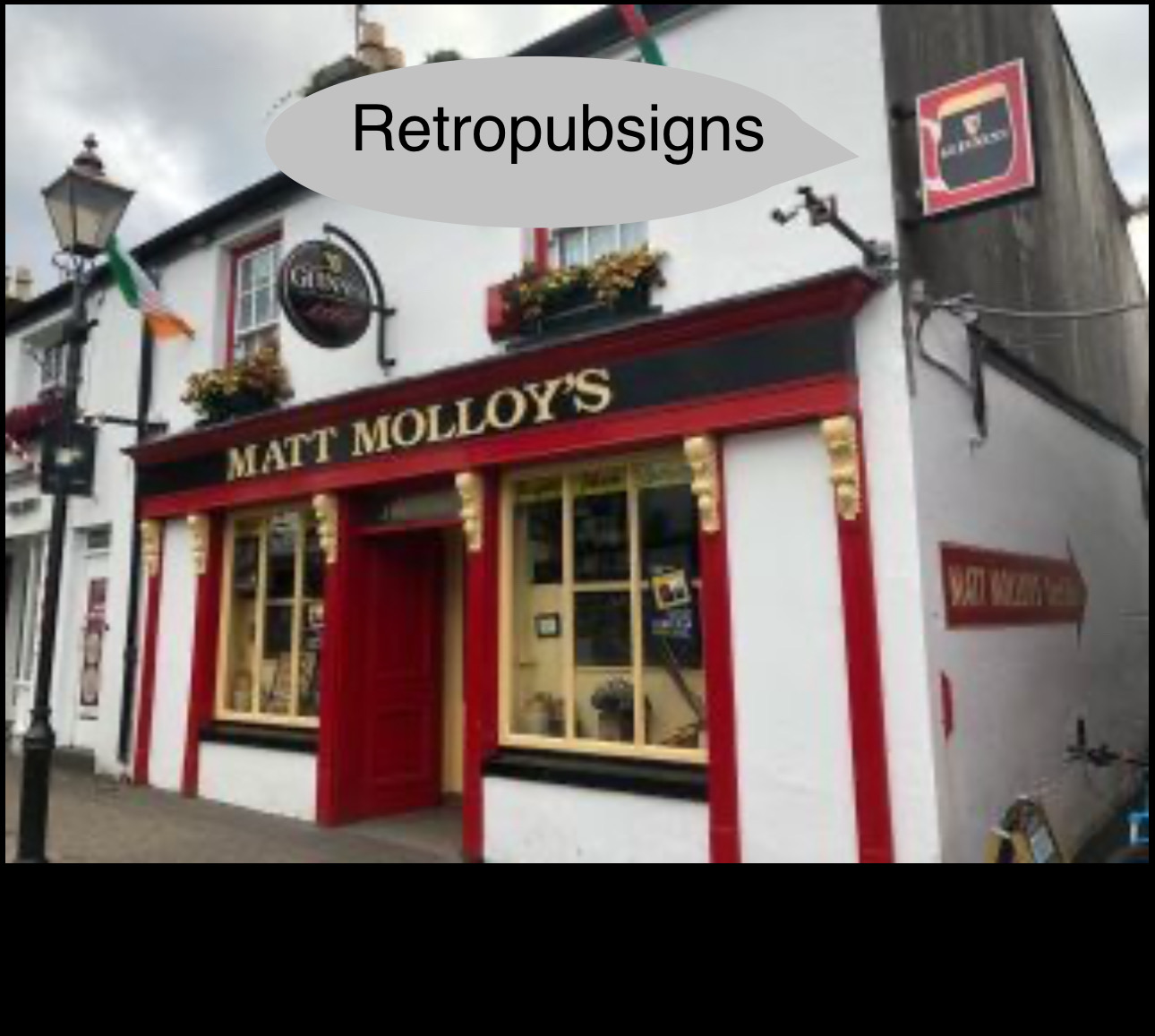 Exterior Double-Sided Illuminated GUINNESS Waterford Tankard Sign