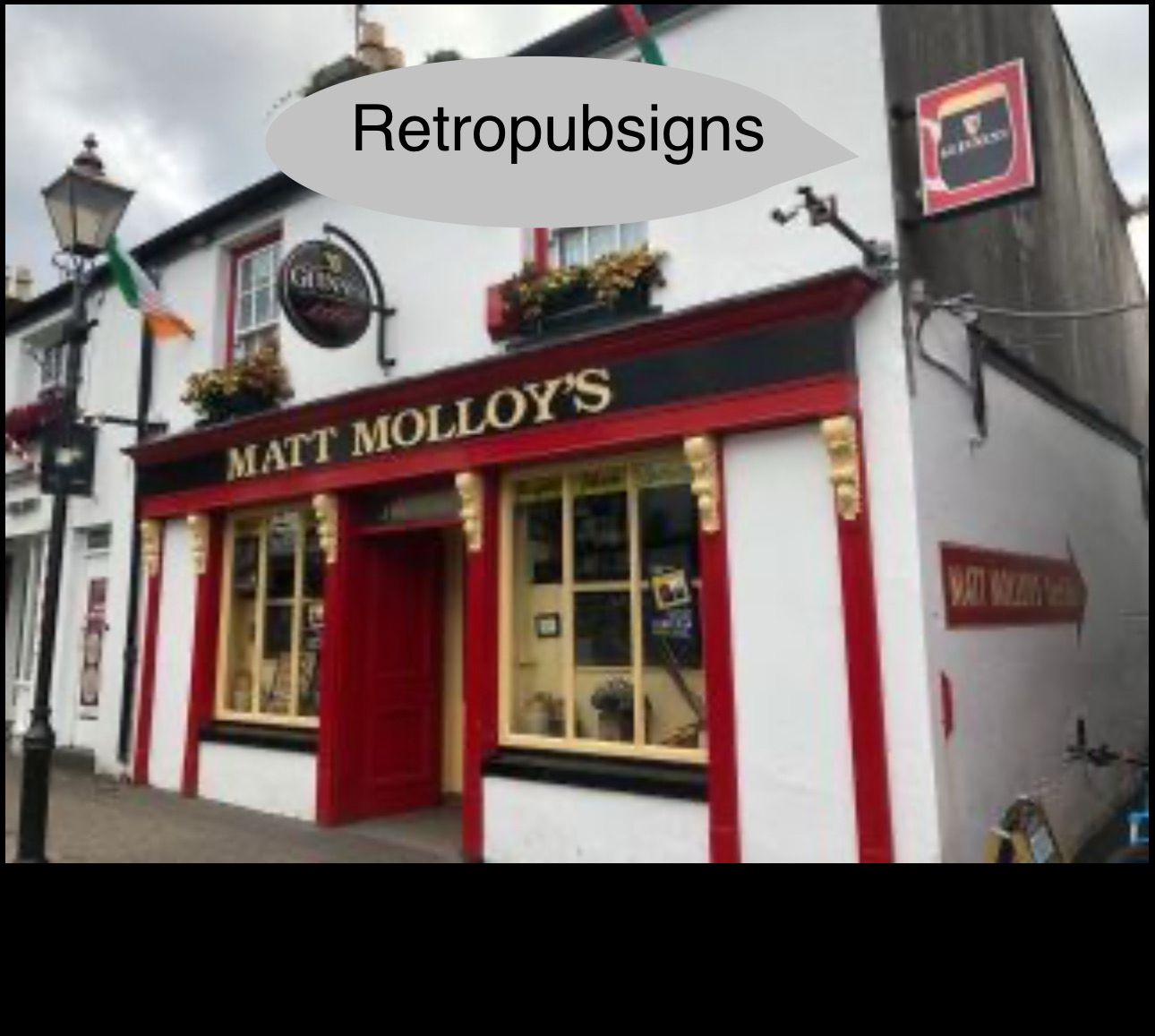Exterior Double-Sided Illuminated GUINNESS Waterford Tankard Sign