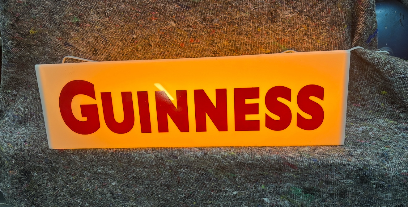 Guinness Wing Back Light Box