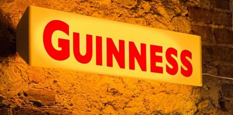 Guinness Wing Back Light Box