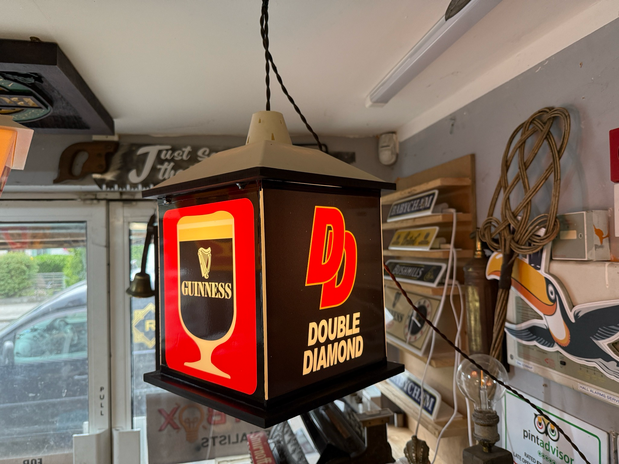 Lantern Square Unique Piece Of Retro Art