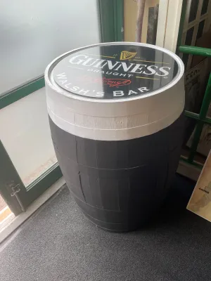 Old Whiskey Barrel with Topper