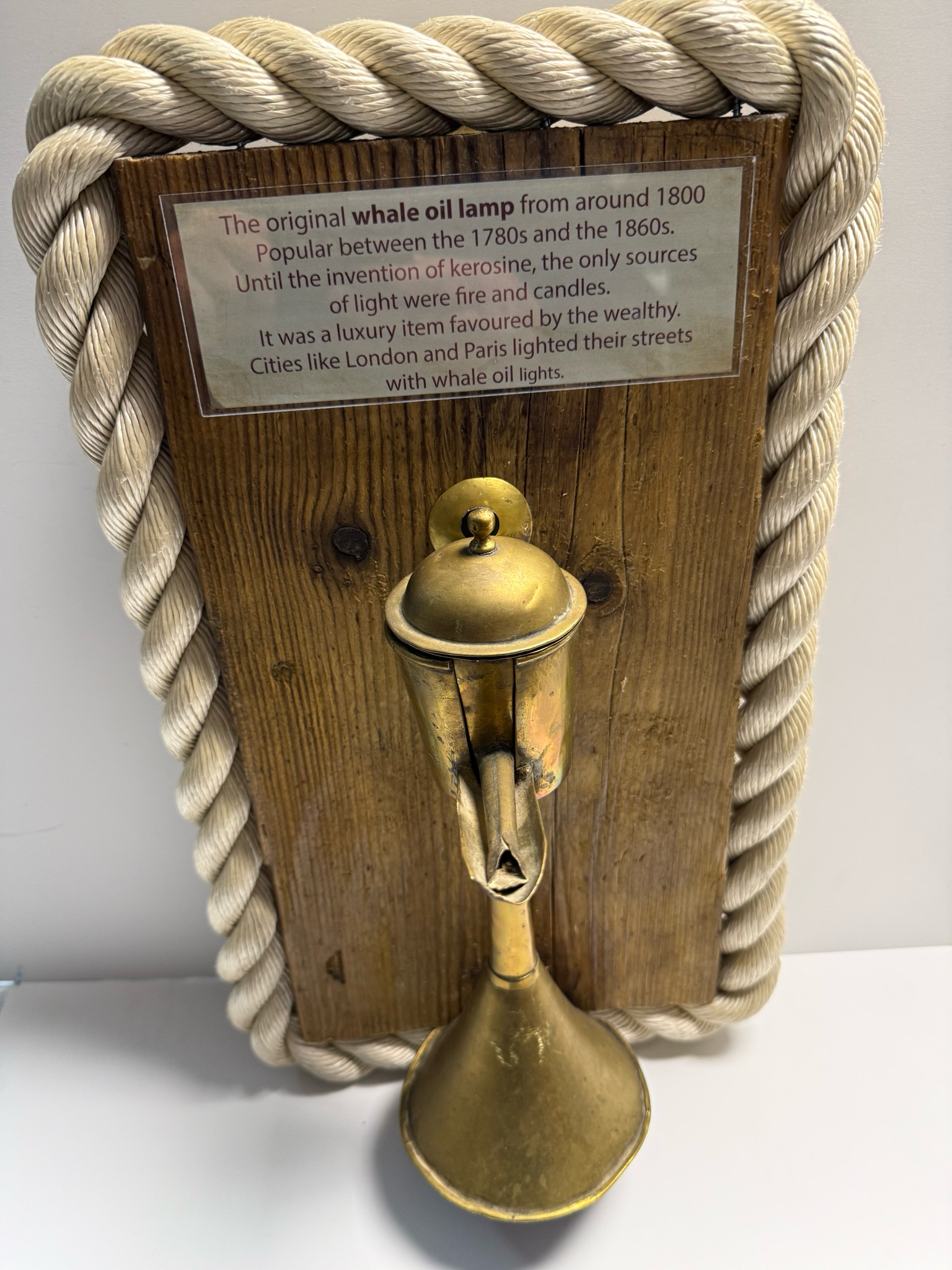 Whale Oil Lamp Display