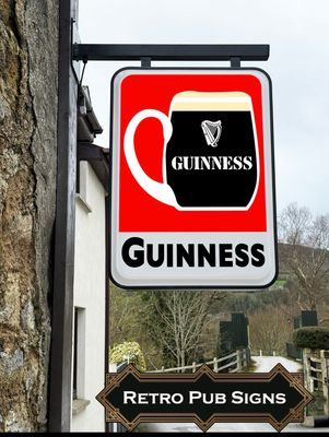 Exterior Guinness Projecting Top Hanging Sign Exterior Guinness Projecting Top Hanging Sign