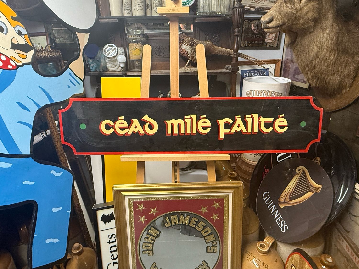 Hand Painted Card Mile Failte