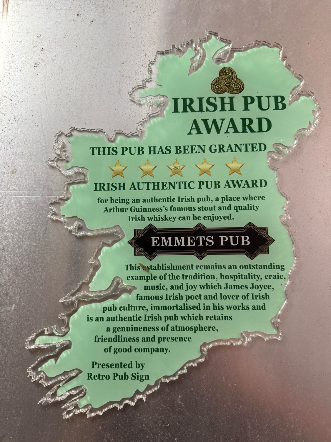 Irish Pub Award