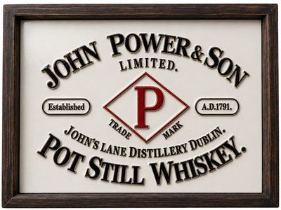 John Power Whiskey Sign 64 X48”