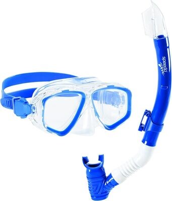 JR ADVENTURE MASK/SNORKEL SET BLUE