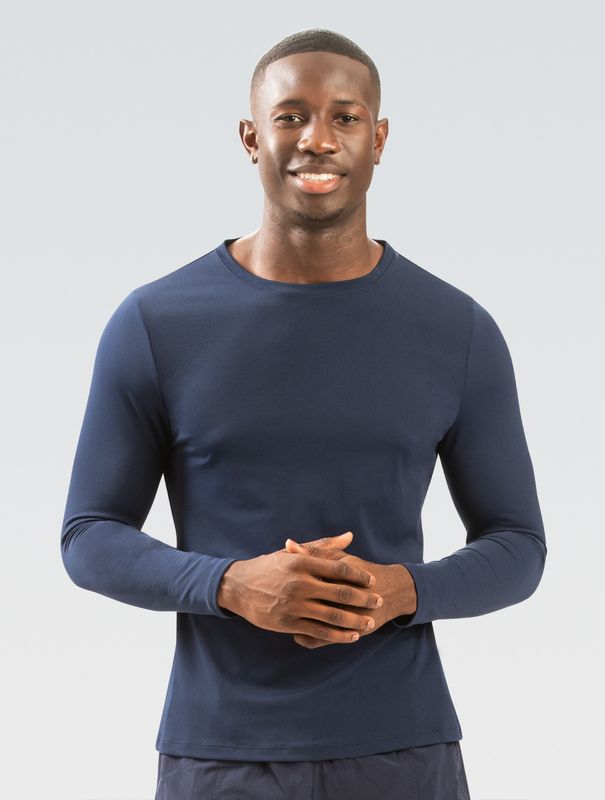 DOLFIN CREW NECK RASH GUARD NAVY