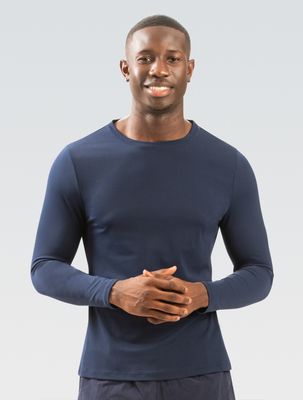 DOLFIN CREW NECK RASH GUARD NAVY