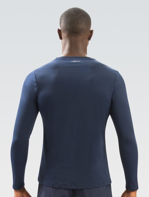 DOLFIN CREW NECK RASH GUARD NAVY 