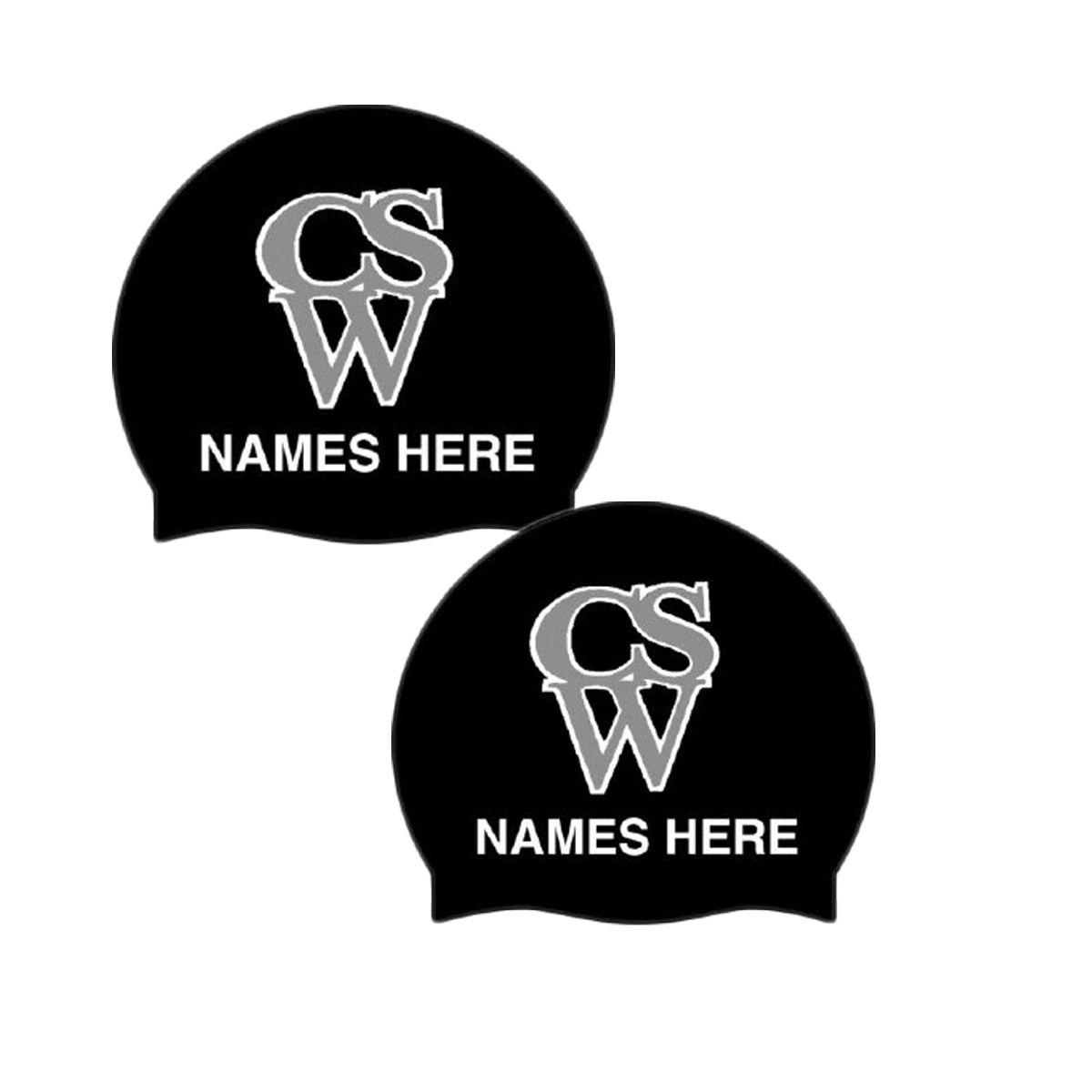 *PRE-ORDER* CSW - SILICONE SET OF 2 CAPS W. NAME
