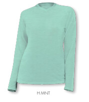 MALIBU (Long Sleeve), Color: Heather Mint, Size: X-Small