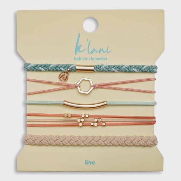 K'Lani Hairtie + Bracelet, Size: Small, Style: Live