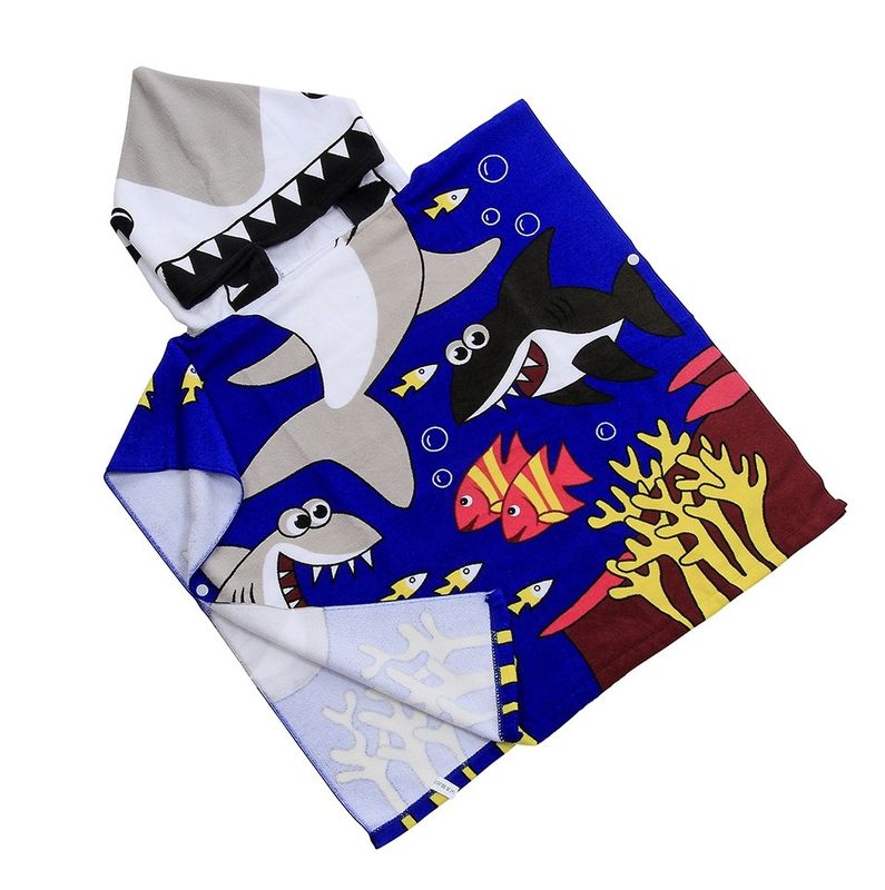 Kid's Hooded Poncho Towel