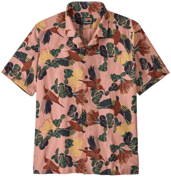 M's Tidal Threads Camp Shirt, Color: Honey Honey: Moment Pink, Size: X-Small