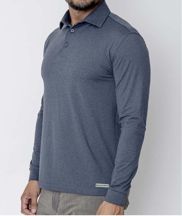 Byron, Color: Heather Navy, Size: Small