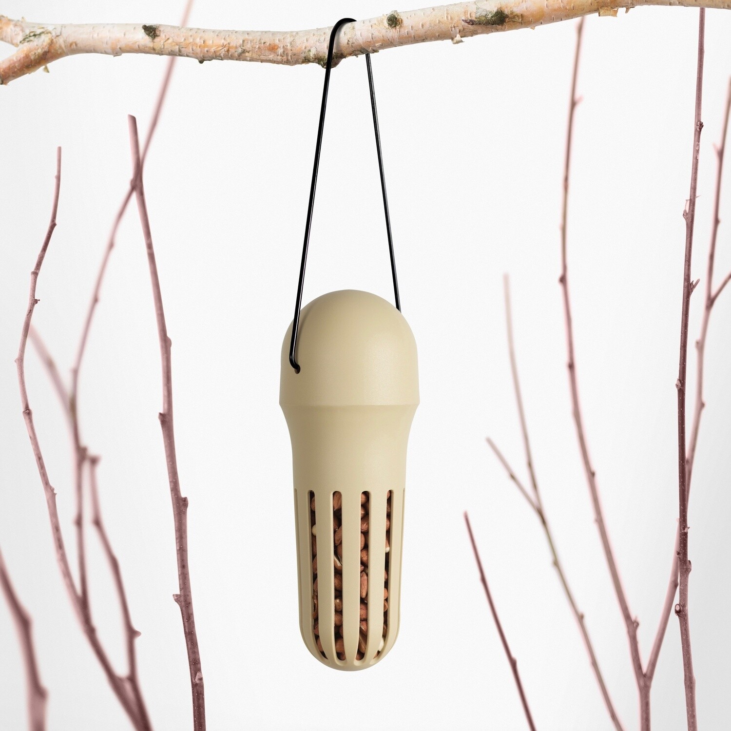Hello Max beige vogel voeder hanger