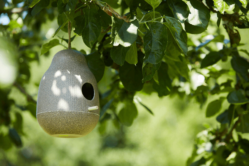 Voederhuis vogels hoog naturel