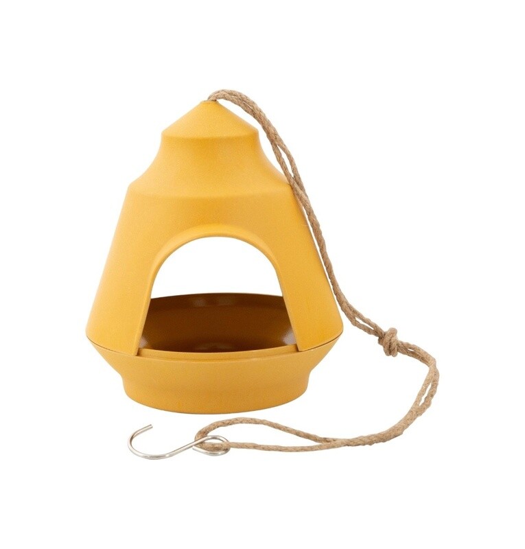 Voederhuisje vogels okergeel