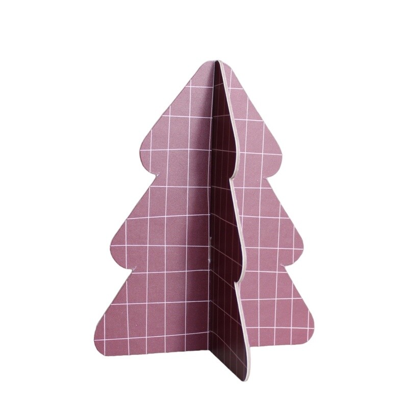 Geruite boom rood groot