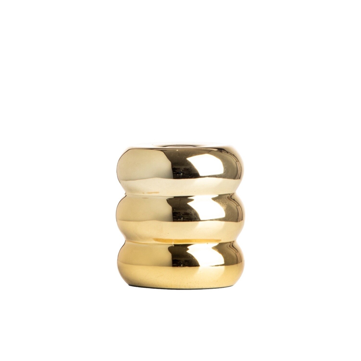 Kandelaar goud drielaags